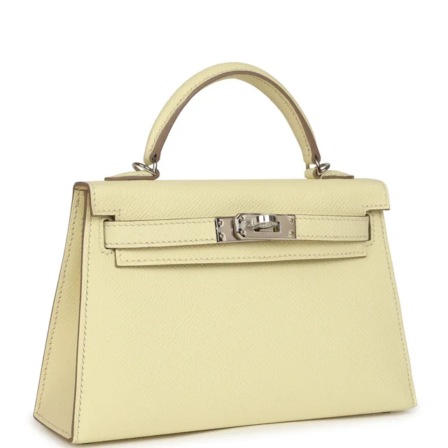 Hermès Kelly Sellier 20 Jaune Milton Epsom Palladium Hardware in Yellow Epsom leather from Madison Avenue Couture, photo 2 of 2