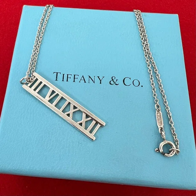 Tiffany & Co. Vintage Atlas Bar Necklace 925 Sterling Silver in Silver from The Reluxe