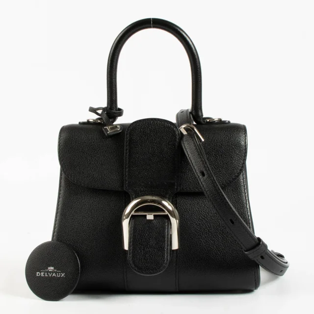 Delvaux Black Rodeo Calf Brillant Mini Bag in Black Calfskin from Labellov, photo 2 of 6