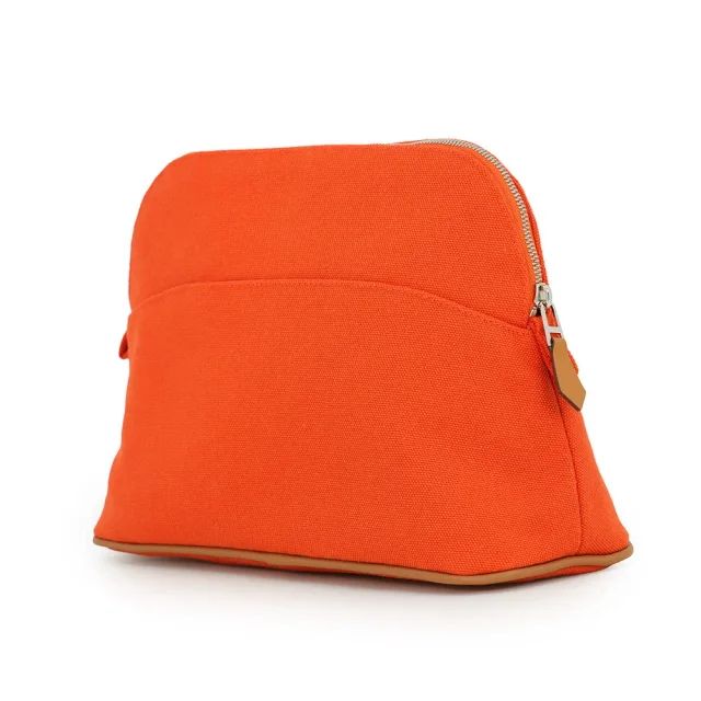 Hermès BolidePouch Orange・Feu Cotton100% Size MM in Orange from GALLERY RARE, photo 2 of 9