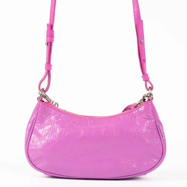Balenciaga Lipstick Pink Le Cagole Mini Bag with Chain in Pink Leather from Labellov, photo 4 of 5