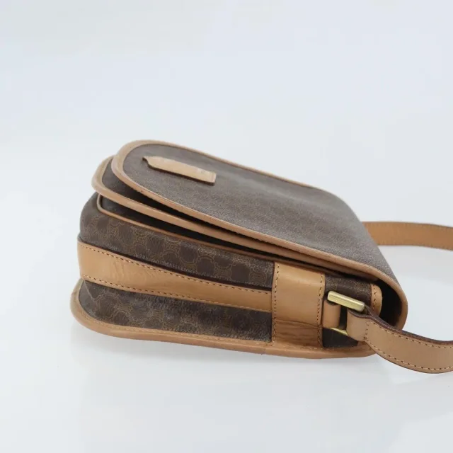 Celine Vintage Macadam Canvas And Leather Brown Bag in Brown Canvas from HEWI, photo 3 of 23