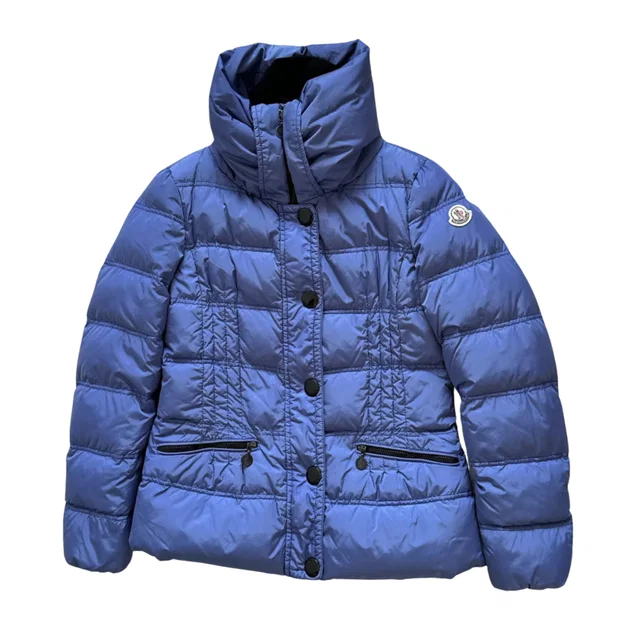 Moncler Blue Vosges Puffer Jacket in Blue Wool from HEWI