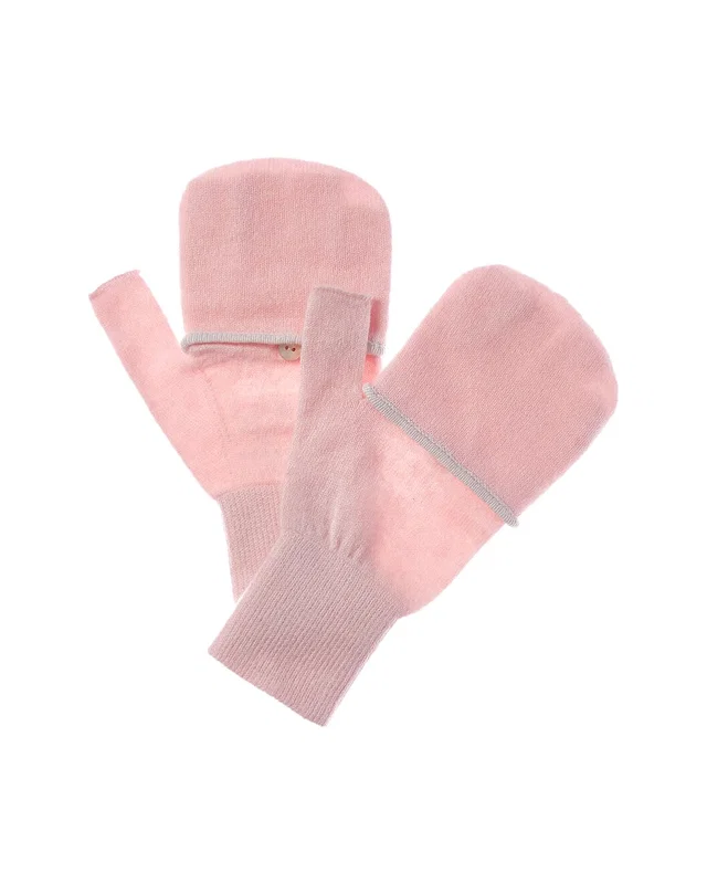 Brodie Cashmere Blanket Stitch Mittens, image 1 of 1 from Rue La La