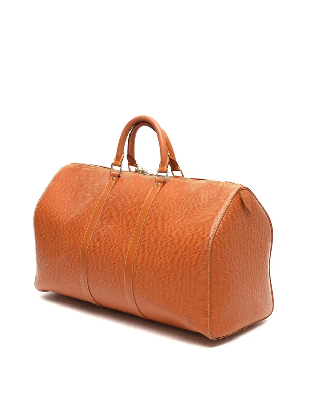Louis Vuitton Epi Keepall 50 Weekend Bag in Suede from A Retro Tale, photo 2 of 10