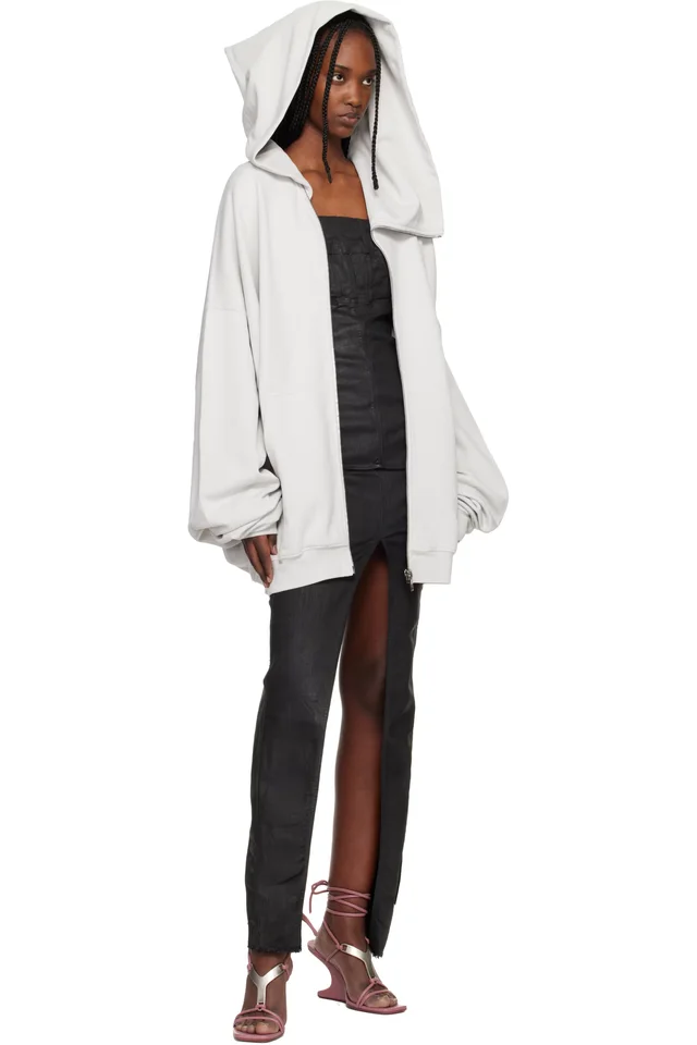 Rick Owens DRKSHDW Off-White Temple Mountain Hun Hoodie, photo 4 of 4 from SSENSE