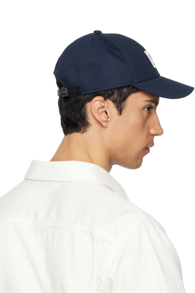 sacai Navy Carhartt WIP Edition Duck Cap, photo 3 of 3 from SSENSE