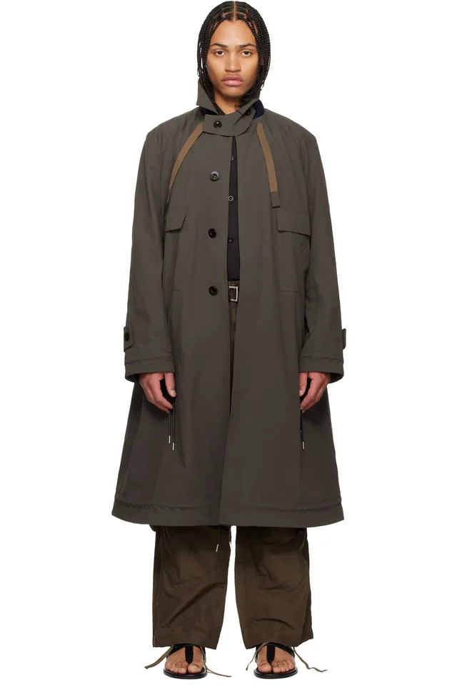Khaki Weathercloth Coat, image 1 of 1 from SSENSE