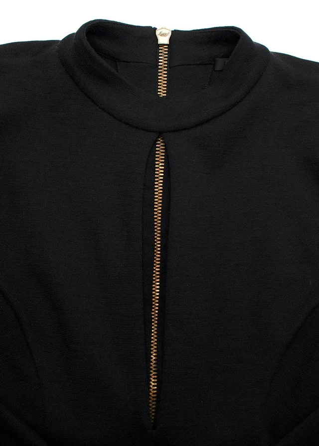 Balmain Black Bow Mini Dress in Black from HEWI, photo 2 of 2