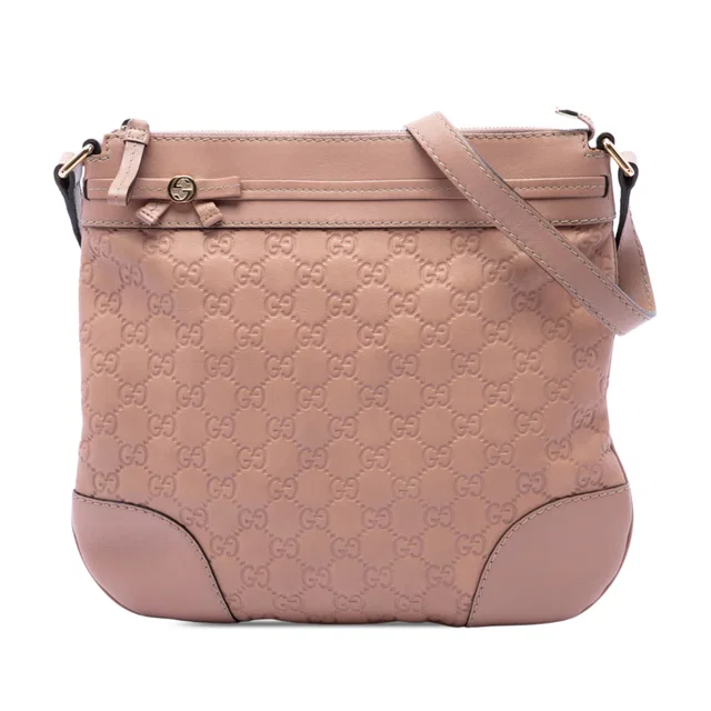 Brown Gucci Guccissima Mayfair Crossbody in Brown Leather from Designer Revival