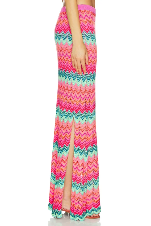 BEACH RIOT Ivana Maxi Skirt in Strawberry, photo 3 of 6 from REVOLVE (Canada)