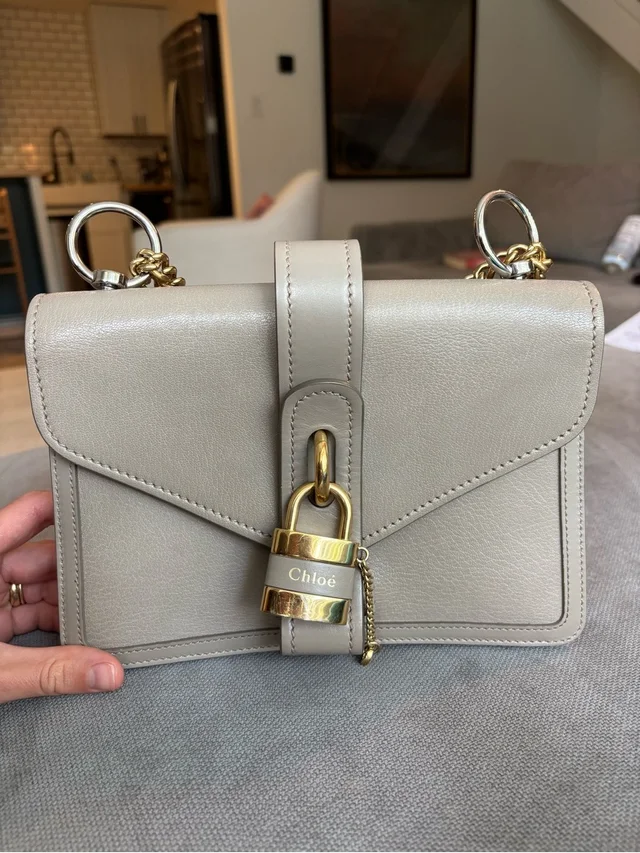 Chloé Chlo Aby Taupe Padlock Envelope Shoulder Bag in brown|neutral Calfskin from Poshmark