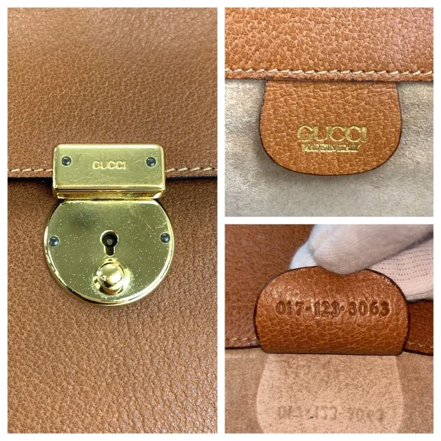 Gucci Clutch Bag in Brown Leather from LuxUness, photo 3 of 10