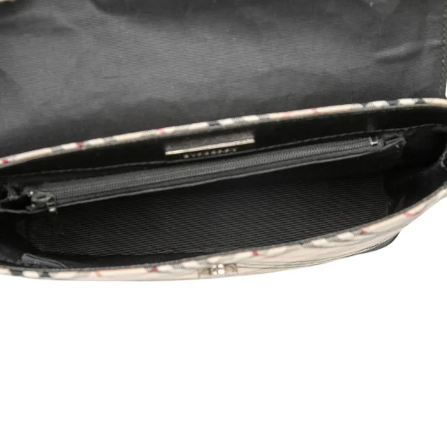 Beige Burberry Nova Check Canvas Crossbody in Beige Canvas from Designer Revival, photo 4 of 9