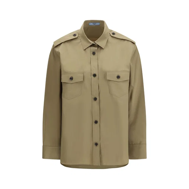 Prada Beige Cotton Shirt in Beige from HEWI
