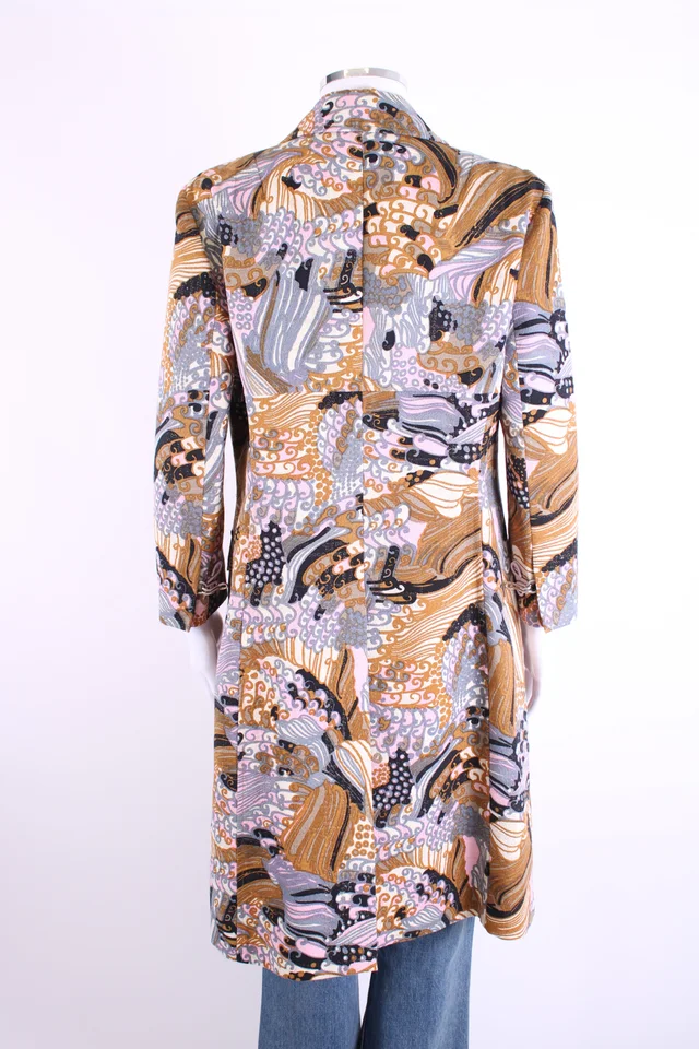 Dolce & Gabbana 2004 Phsycedelic Coat Tan/ Purple/ Pink IT 44 in Brown from Luxury Promise, photo 2 of 2