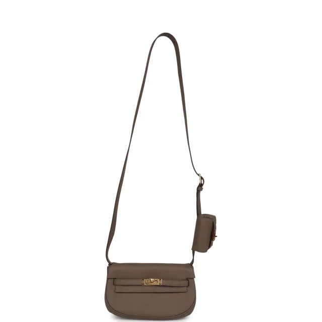 Hermès Kelly Moove Etoupe Swift Gold Hardware in Taupe Swift leather from Madison Avenue Couture, photo 8 of 12