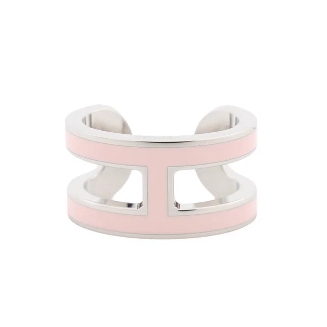 Hermès Pop Ash Ear Cuff Rose Dragee Lacquer Metal in Pink from GALLERY RARE