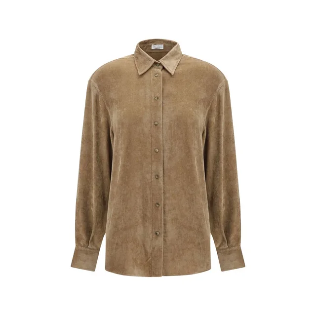 Brunello Cucinelli Beige Viscose Dress Shirt in Beige Cashmere from HEWI