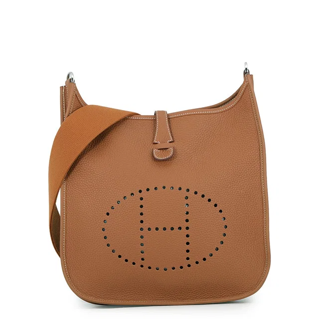 Hermès Evelyne3 Gold Taurillon Clemence Size PM in Gold Clemence leather from GALLERY RARE