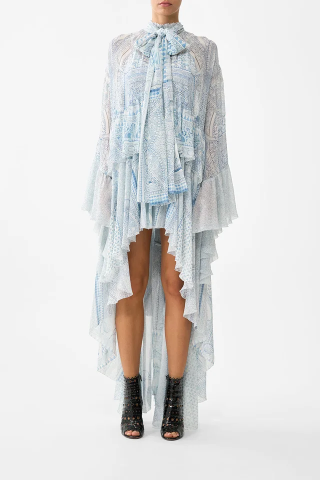 Camilla eBoutique RUFFLE HIGH LOW DRESS WITH LONG SLEEVE THE HUM OF THE ALHAMBRA from CAMILLA, photo 1 of 1