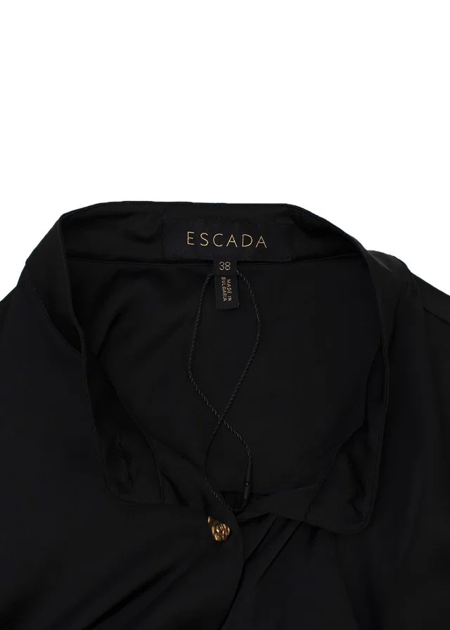 Escada Black Silk Oversize Shirt in Black Silk from HEWI