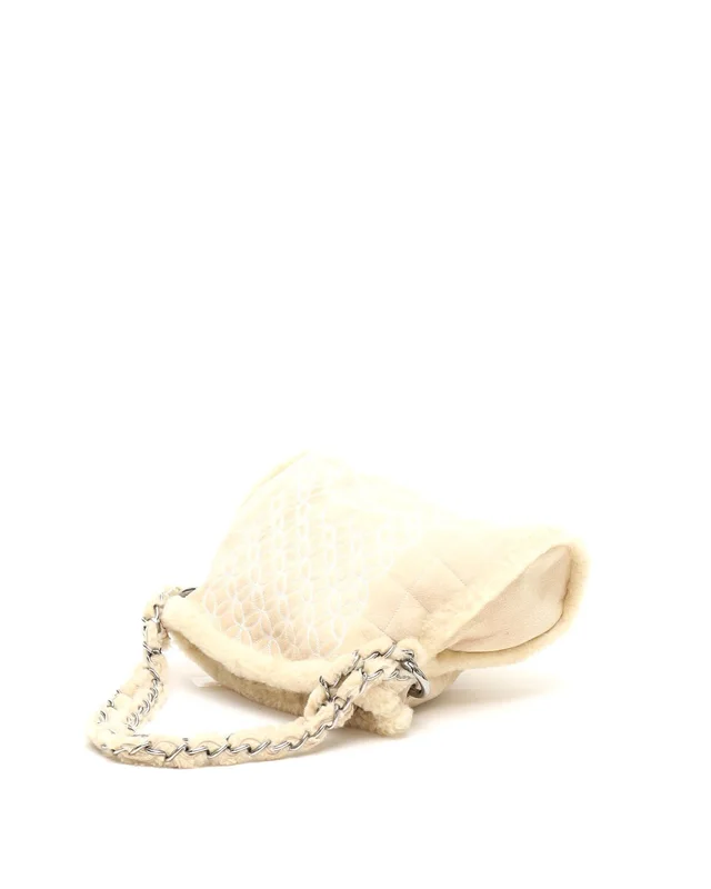 Chanel CC Mouton Shearling Bag in Suede from A Retro Tale, photo 5 of 12