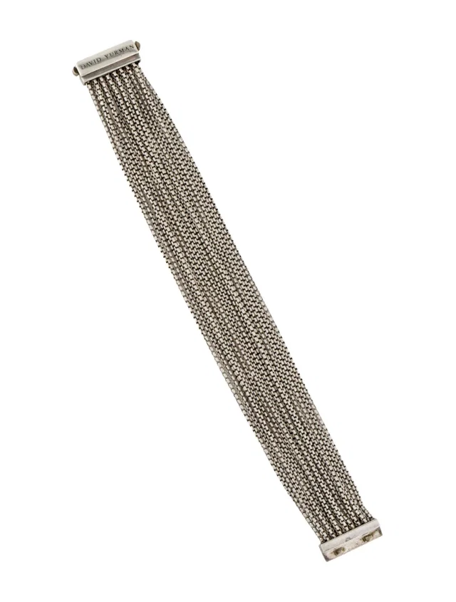 David Yurman Eight Row Box Chain Bracelet, 6.5" in multicolor from The RealReal