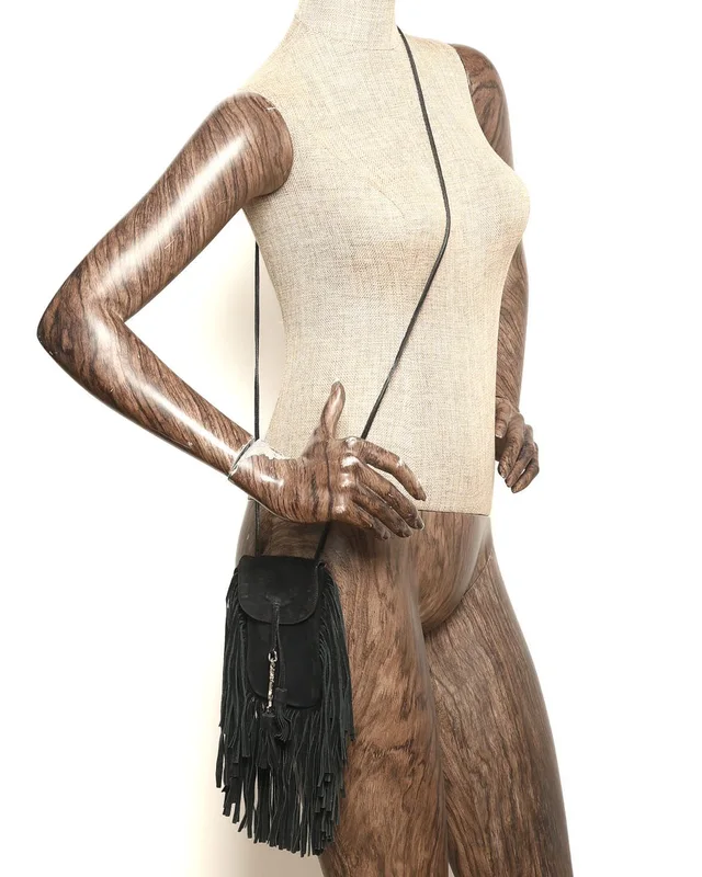 Saint Laurent Anita Fringe Suede Bag in Suede from A Retro Tale, photo 8 of 8