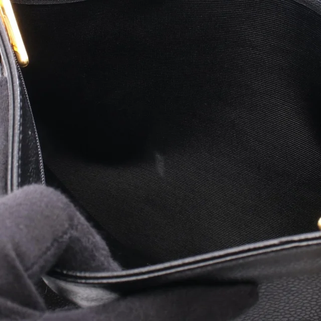 Chanel Tote Bag Jumbo CC Logo Chain Black in Black Caviar leather from The Reluxe, photo 2 of 2