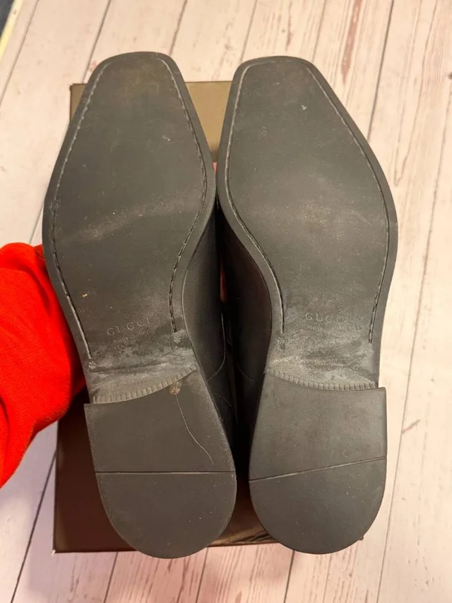 Gucci Men’s Leather Loafers Size: UK 11 in Black Leather from Oxfam Online Shop, photo 5 of 5