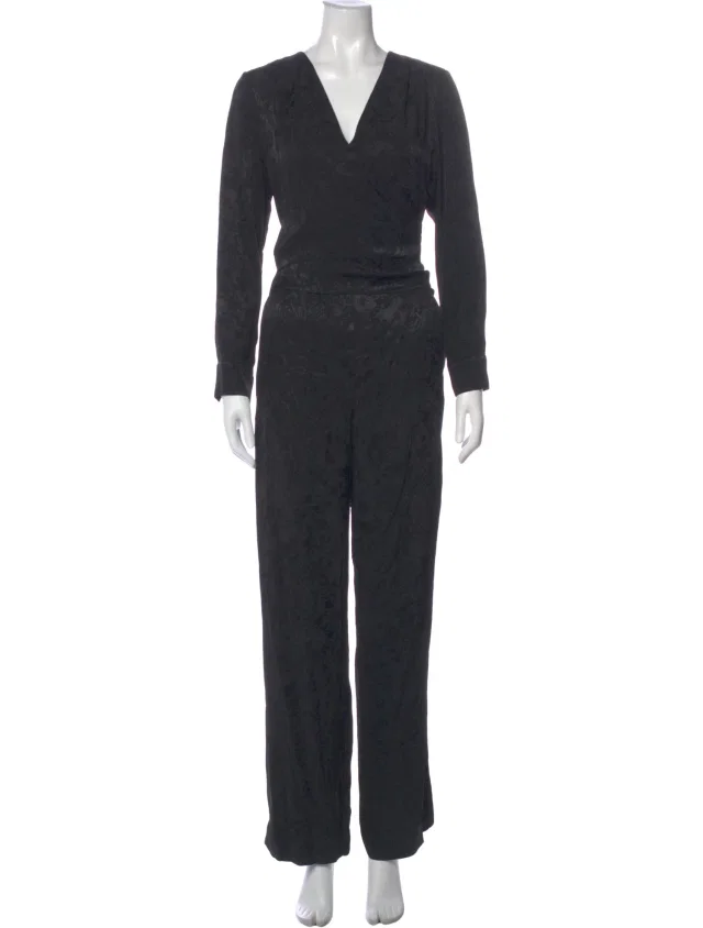 SIMKHAI V-Neck Jumpsuit in gray from The RealReal