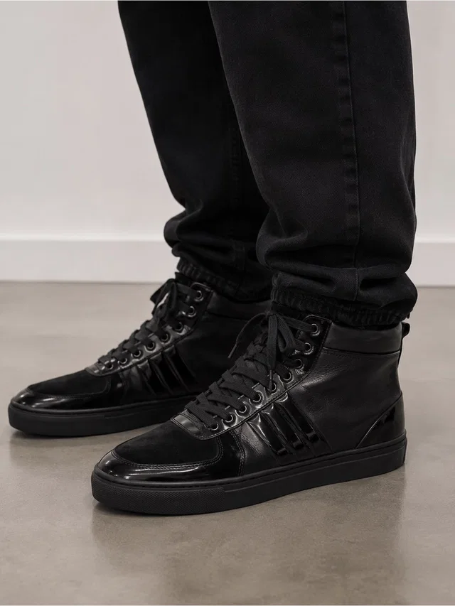 Bally Hervey Luxury Leather High-Top Sneakers Size 8.5 in black Leather from Poshmark