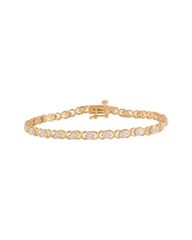 Lab Grown Diamonds Silver 0.25 ct. tw. Lab-Grown Diamond Bracelet, image 1 of 1 from Gilt