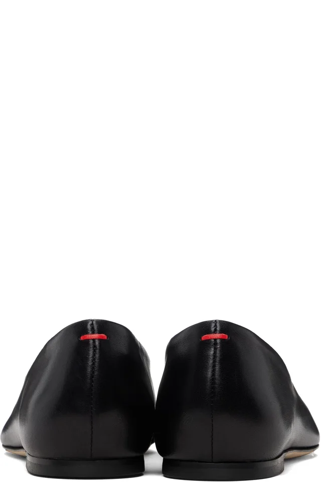 Aeyde Black Vanna Almond-Toe Loafers, photo 2 of 5 from SSENSE