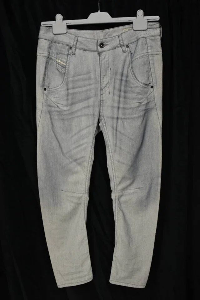 Diesel Jeans Grey Size: 28" in Grey Viscose from Oxfam Online Shop
