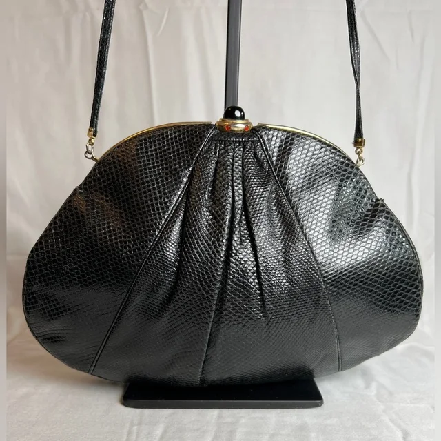 Judith Leiber Evening Clutch in black Lizard from Poshmark, photo 1 of 1
