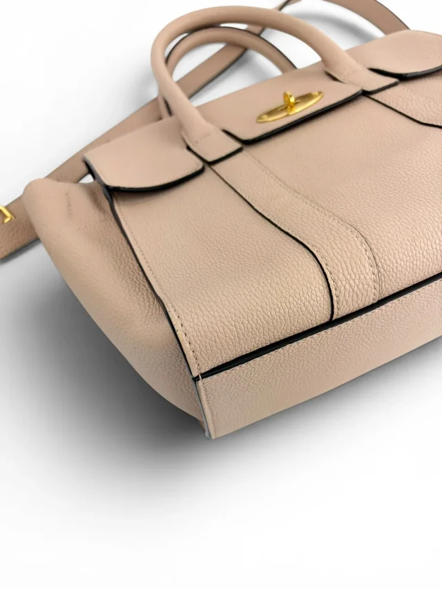 Mulberry Beige Leather Bayswater Satchel Small in Beige Leather from Season 2 Consign, photo 9 of 10