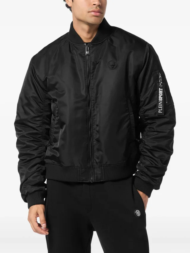 Plein Sport logo-plaque bomber jacket, photo 2 of 2 from FARFETCH