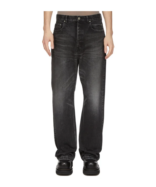 Rick Owens Drkshdw RICK OWENS FW26 TOWER STROBE IN WASHED BLACK 14,5OZ WASHED BLACK DENIM from SENSER, photo 1 of 1