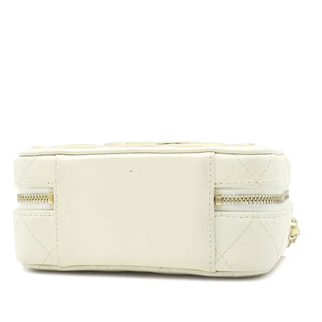Gold Chanel Mini CC Quilted Lambskin and Golden Plate Vanity Crossbody in Gold Lambskin from Designer Revival, photo 2 of 2