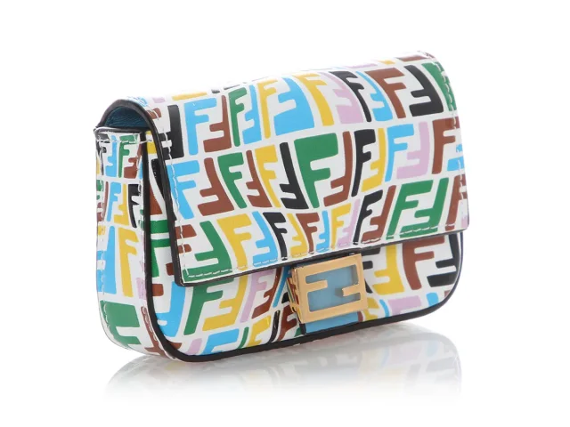 Fendi x Sarah Coleman Nano Multicolor Baguette Charm in Multicolor Leather from Ann's Fabulous Finds, photo 5 of 9