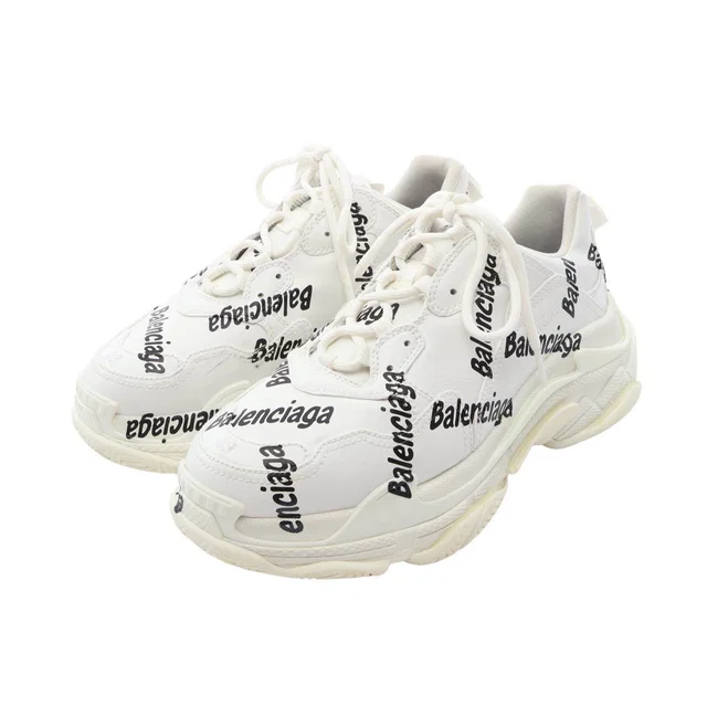 Balenciaga Triple S Leather Sneakers in Leather from LuxUness