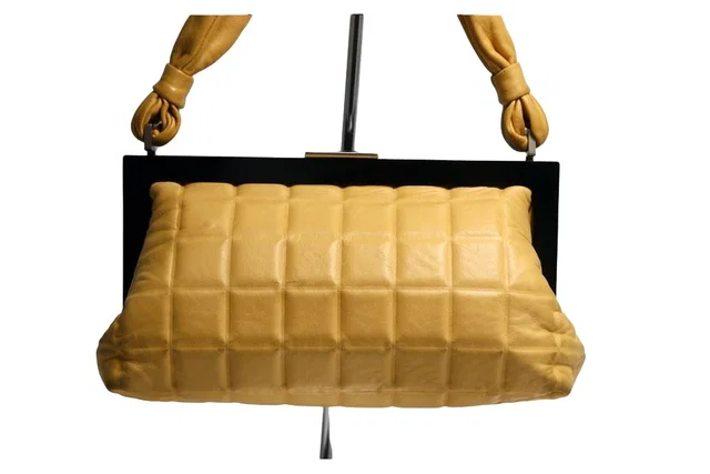 Chanel Choco Bar Lambskin Handbag in Lambskin from The Reluxe