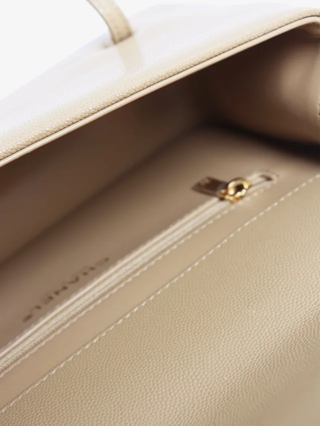 Chanel Beige 2026 Preppy Coco Flap bag in Beige Caviar leather from Sign of the Times, photo 6 of 9