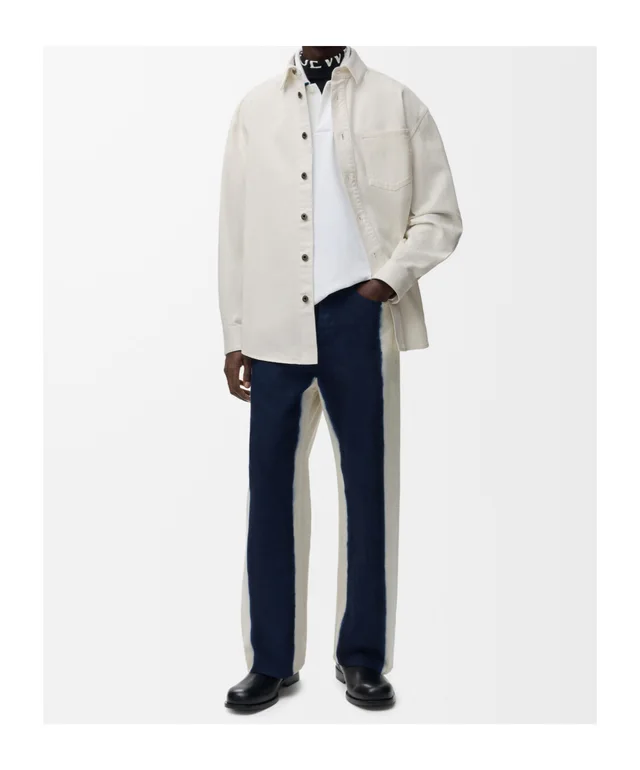 Loewe Anagram overshirt in denim, photo 3 of 4 from SENSER