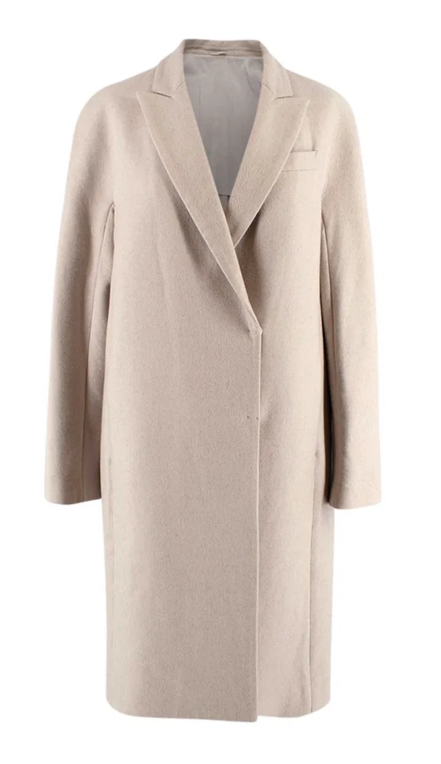 Brunello Cucinelli Beige Cashmere Duster Coat in Beige Cashmere from HEWI