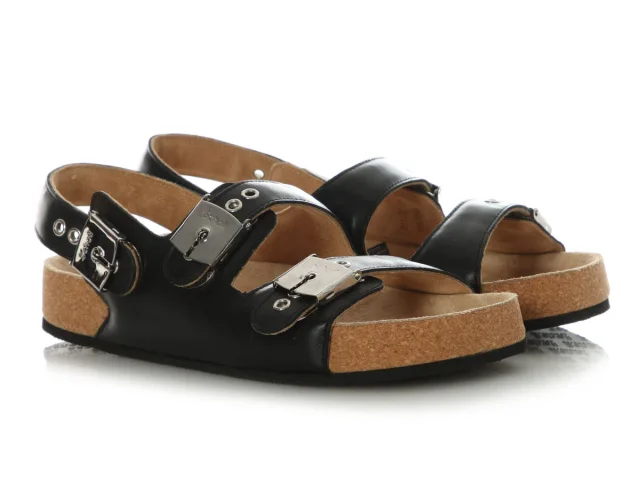Balenciaga x Scholl Black Slingback Sandals in Black Leather from Ann's Fabulous Finds, photo 5 of 7