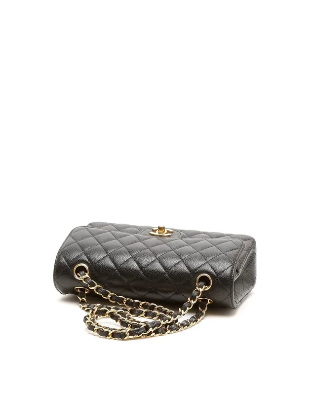 Chanel Small Classic Caviar Double Flap Bag in Caviar leather from A Retro Tale, photo 5 of 10