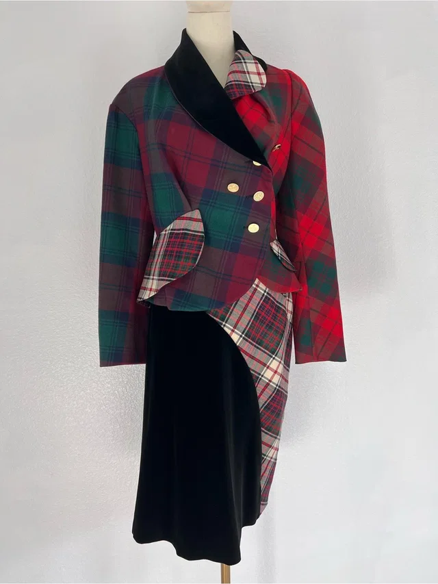 Vivienne Westwood Vintage 1996 Runway Windy Bettina Skirt Suit Uk 14 in green|red from Poshmark